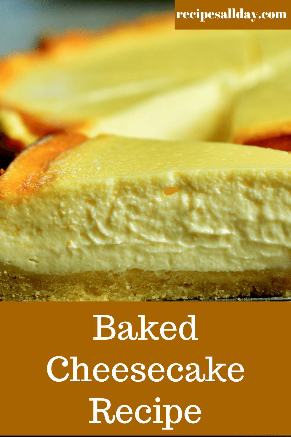 Baked Cheesecake Recipe - RecipesAllDay | Easy As 123