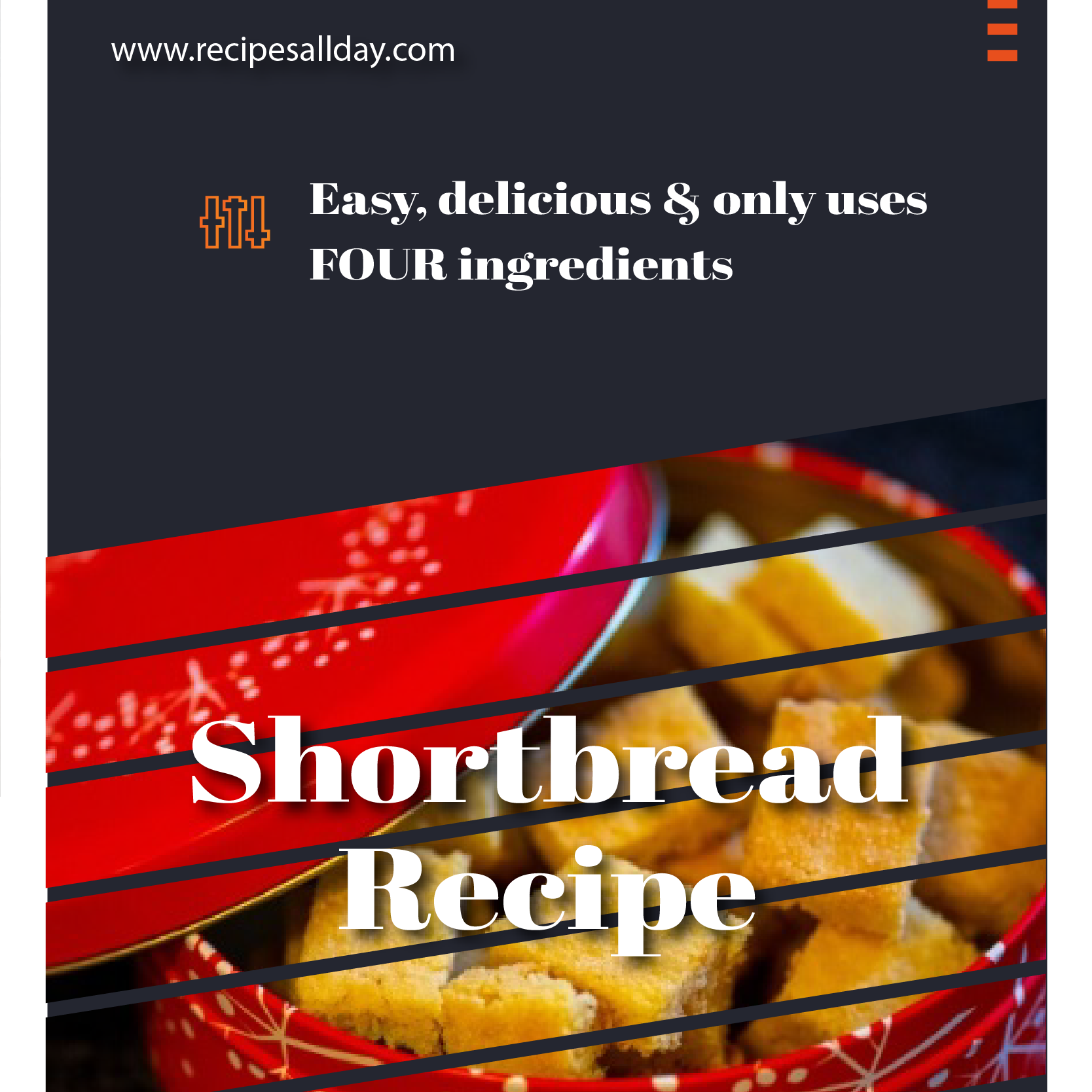 Easy Shortbread Recipe - RecipesAllDay - Easy As 123