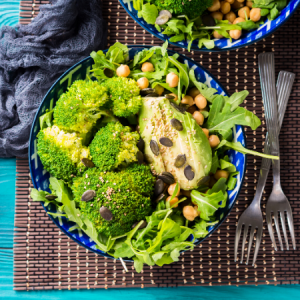 Broccoli and pea salad