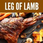 preparing leg of lamb