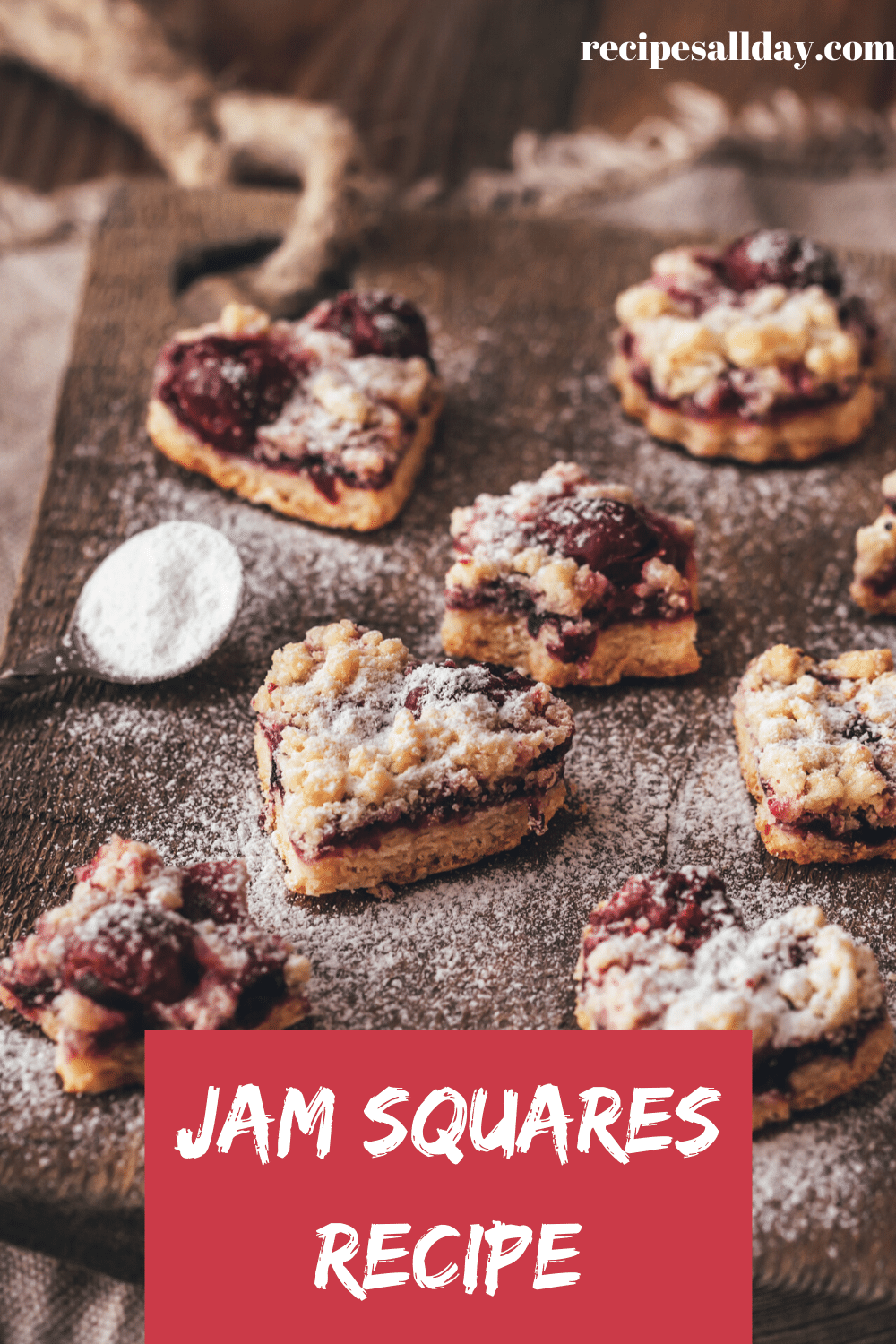 Jam Squares Recipe - RecipesAllDay | Yummy and Sweet