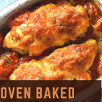 Oven-baked chicken breast