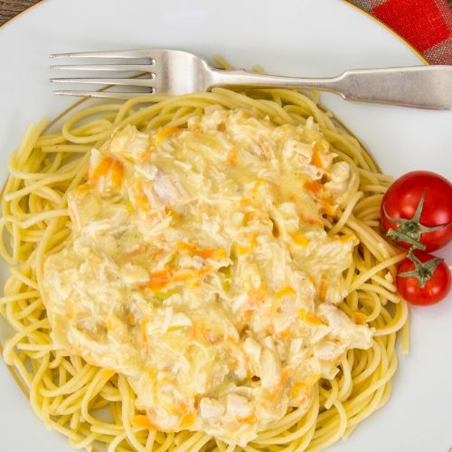 Pasta with cream