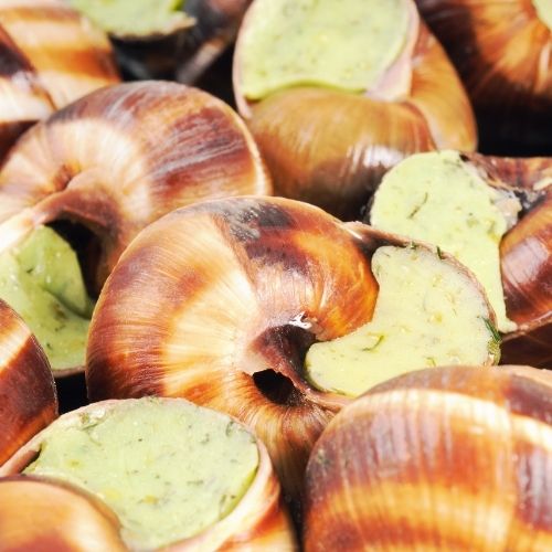 delicious creamy cheesy garlic snails