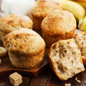 Air Fryer Recipe, Banana Muffins, Healthy Snack, Easy Baking, Breakfast Treat