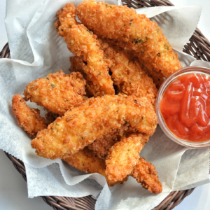 Air Fryer Recipe, Chicken Tenders, Crispy Chicken, Quick Meal, Kid-friendly Recipe